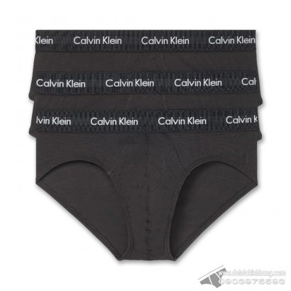 Quần lót nam Calvin Klein NB2613 Cotton Stretch Hip Brief 3-pack Black